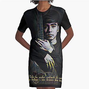 Ivan Cornejo - Esta Dañado Song Best line_PurpYellow Graphic T-Shirt Dress